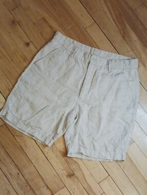 Zara Beige Linen Blend Women’s Shorts Size 31